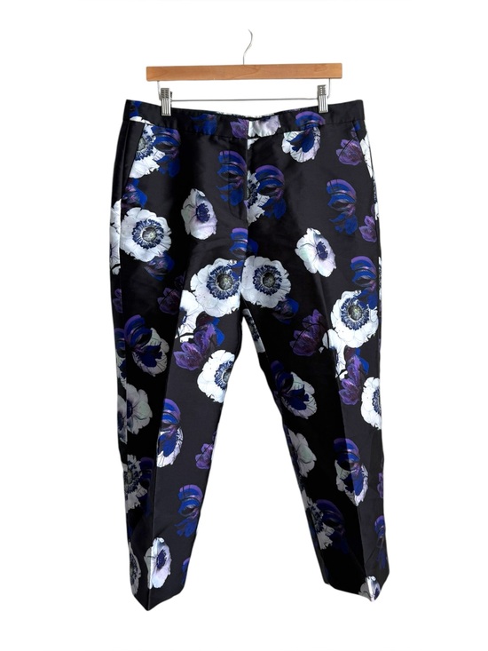 J. Crew Pants - J.Crew Patio Pant Poppy Floral Cropped Pleated Trousers Women's Size 14 Lined